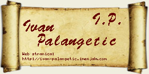 Ivan Palangetić vizit kartica